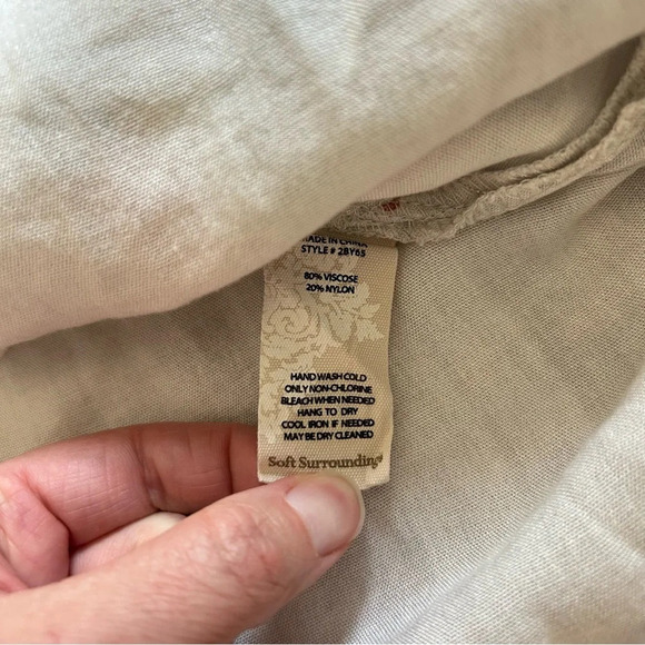 Soft Surroundings Song Dynasty Button Front Tunic Cardigan Size Large - Picture 4 of 11